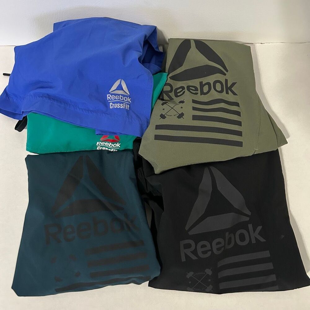 Lot Of Five Reebok CrossFit Shorts - Men’s Size Medium Athletic Gym